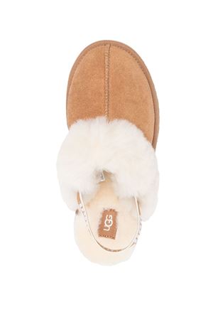 Brown calfskin suede slippers UGG KIDS | 1130395KCHE